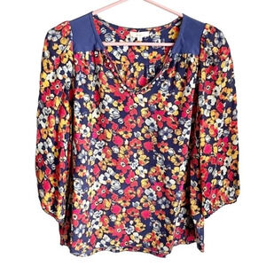 Anthropologie Top Women's Small 100% Sillk Porridge Billion Petals Peasant Boho
